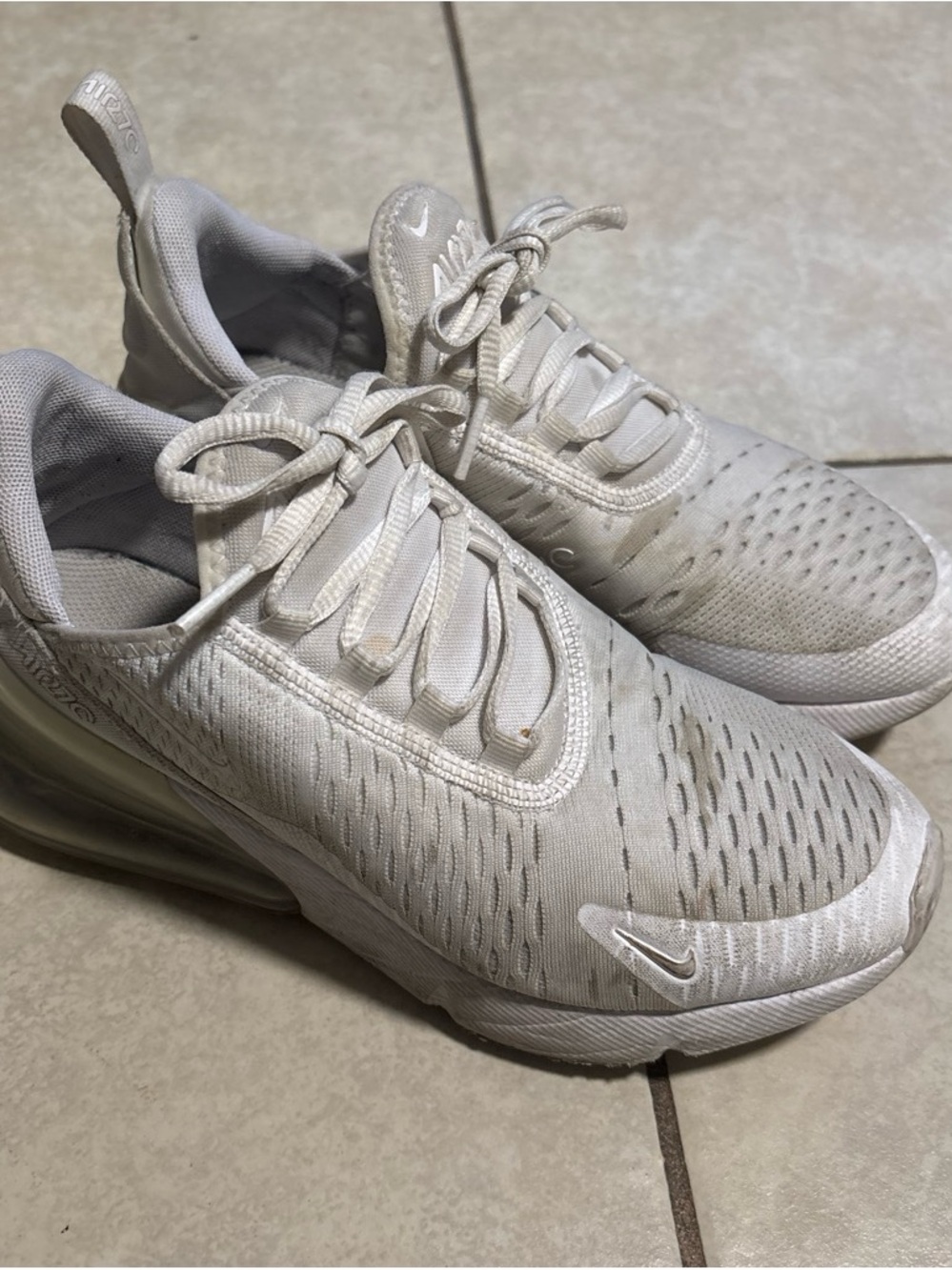 Nike White/Off-White Air Max Lifestyle Sneakers